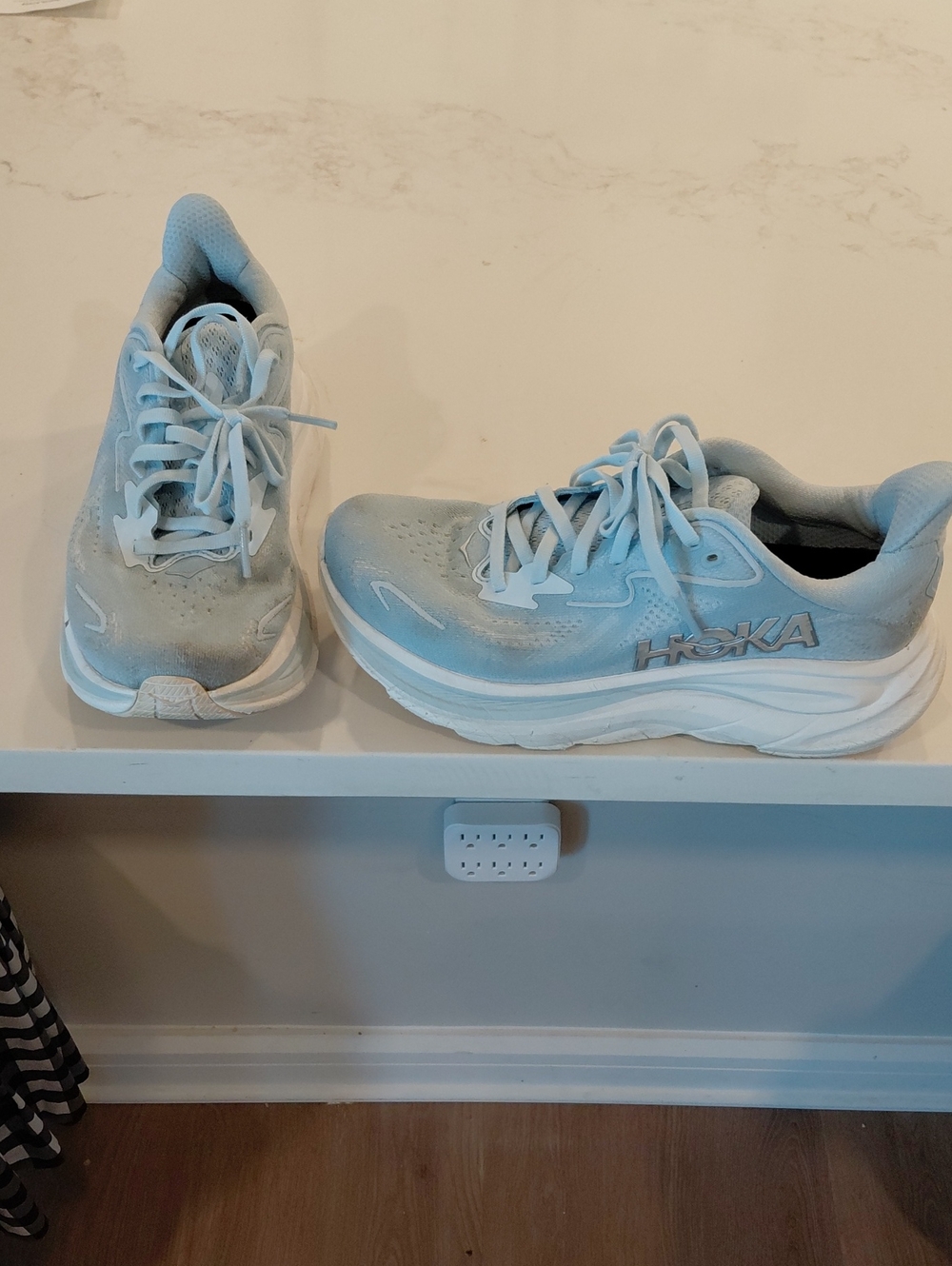 Hoka Women's Pale Blue Athletic Running Shoes...SIZE 6.5...EUC